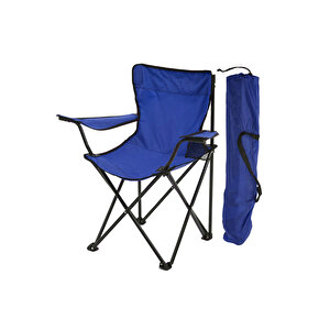 Rejisör Kamp Sandalyesi Katlanır Çantalı Piknik, Plaj, Balıkçı Sandalyesi-Lacivert