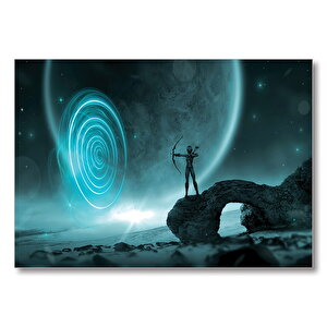 Evren Okçu Fantazi  Mdf Ahşap Tablo 25x35 cm