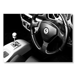 Ferrari Direksiyon  Mdf Ahşap Tablo 50x70 cm