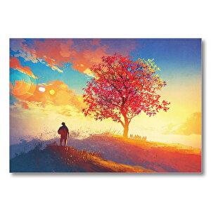 Doğadaki İnsanlar  Mdf Ahşap Tablo 35x50 cm