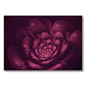 Mor Çiçek  Mdf Ahşap Tablo 25x35 cm