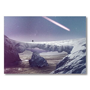 Gelecek Yıldızlar Dünya Dışı Gezegen  Mdf Ahşap Tablo 35x50 cm