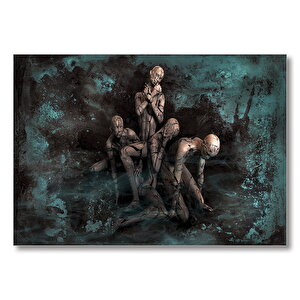 Fantastik İnsan Figürü  Mdf Ahşap Tablo 50x70 cm