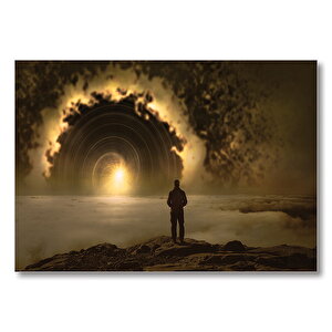 Fantazi Işığın Ruh Hali  Mdf Ahşap Tablo 35x50 cm