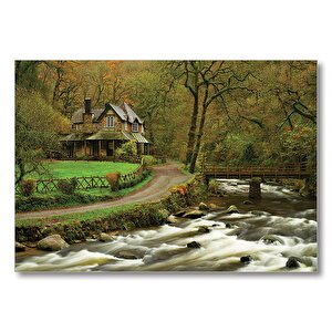 Dere Ev Yol Doğa  Mdf Ahşap Tablo 25x35 cm