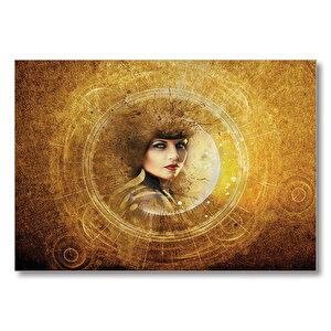 Gotik Fantezi Karanlık Steampunk Portre  Mdf Ahşap Tablo 35x50 cm