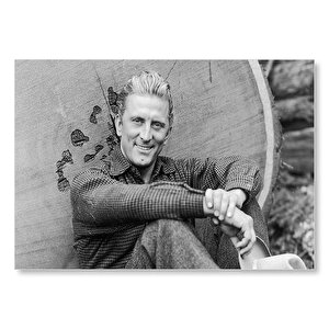 Kirk Douglas  Mdf Ahşap Tablo 25x35 cm