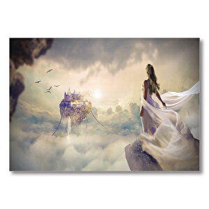 Rüyadaki Kadın Fantastik  Mdf Ahşap Tablo 35x50 cm