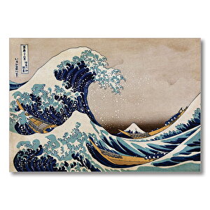 Buyuk Dalga Katsushika Hokusai  Mdf Ahşap Tablo 50x70 cm