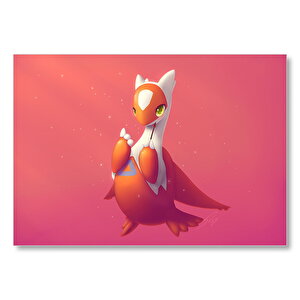 Latias Pokemon Mdf Ahşap Tablo 35x50 cm
