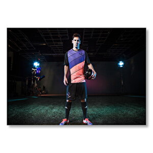 Lionel Messi Futsal Mdf Ahşap Tablo 35x50 cm
