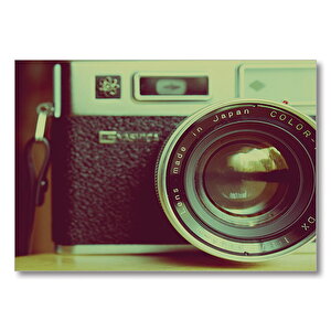 Antika Fotoğraf Makinası  Mdf Ahşap Tablo 50x70 cm