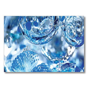 Buz Su Damlaları  Mdf Ahşap Tablo 25x35 cm