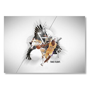 Kobe Bryant Kartal Kanadı  Mdf Ahşap Tablo 25x35 cm