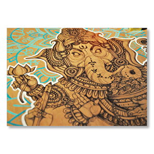 Lord Ganesha Lord Vinayaka Mdf Ahşap Tablo 50x70 cm