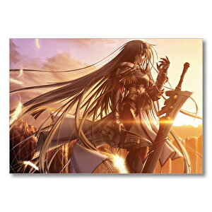 Animasyon Savaşçı Kadın  Mdf Ahşap Tablo 35x50 cm