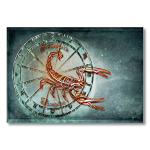 Akrep Burcu Sembo Astroloji  Mdf Ahşap Tablo 35x50 cm