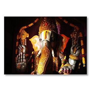 Lord Ganesha Hindu Tanrısı Mdf Ahşap Tablo 25x35 cm