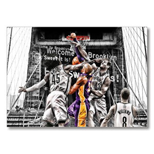 Kobe Bryant Mücadele  Mdf Ahşap Tablo 50x70 cm
