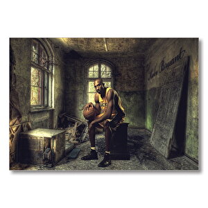Kobe Bryant Geçmişten  Mdf Ahşap Tablo 35x50 cm