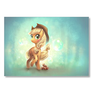 Applejack Şirin Pony Mdf Ahşap Tablo 50x70 cm