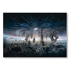 Independence Day Resurgence Paris Mdf Ahşap Tablo 25x35 cm