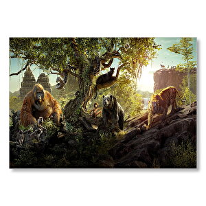 Mowgli Shere Kan Bagheera King Louie Mdf Ahşap Tablo 25x35 cm