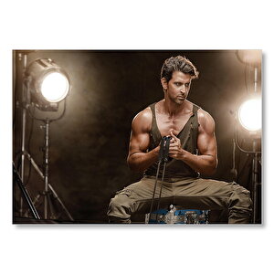 Hrithik Roshan Bodybuilder Mdf Ahşap Tablo 50x70 cm
