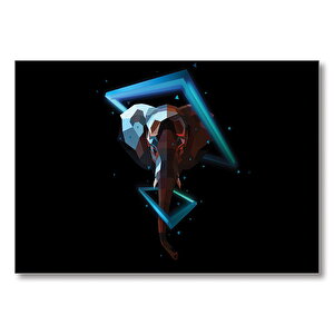 Fil Low Poly Workart Mdf Ahşap Tablo 35x50 cm
