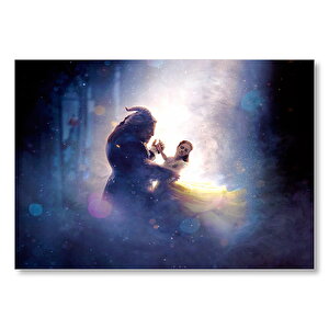 Beauty And The Beast Dans Mdf Ahşap Tablo 25x35 cm
