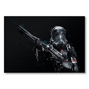 Star Wars Rogue One Imperial Death Trooper Mdf Ahşap Tablo 35x50 cm
