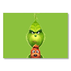 The Grinch Ve Köpeği Mdf Ahşap Tablo 35x50 cm