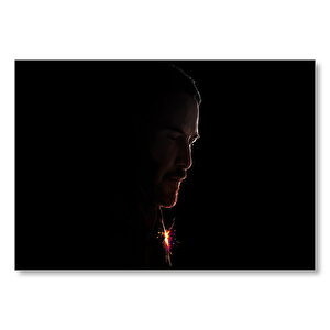 John Wick 2 Keanu Reeves Silüet Mdf Ahşap Tablo 50x70 cm