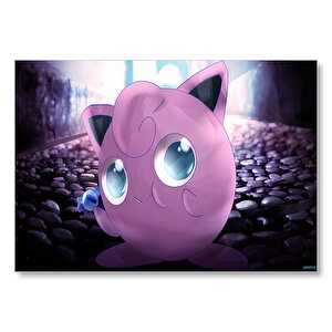 Pokemon Go Jigglypuff Mdf Ahşap Tablo 50x70 cm