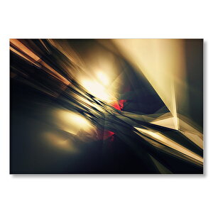 Geometrik Kristal Ve Işınlar Mdf Ahşap Tablo 35x50 cm