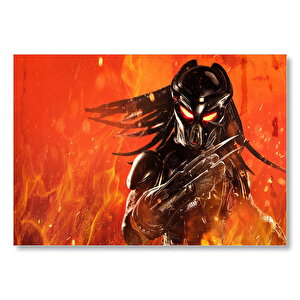 The Predator Alevler İçinde Mdf Ahşap Tablo 25x35 cm