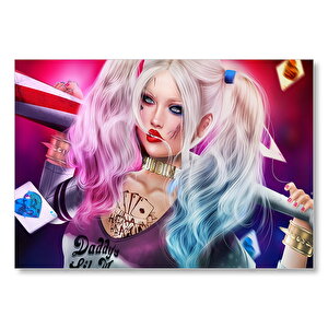 Harley Quinn Iskanbil Mdf Ahşap Tablo 50x70 cm