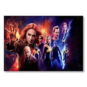 Dark Phoenix Full Kadro Mdf Ahşap Tablo 50x70 cm