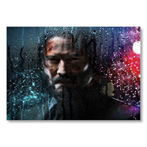 John Wick 3 Parabellum Keanu Reeves Mdf Ahşap Tablo 25x35 cm