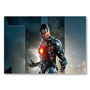 Justice League Cyborg Mdf Ahşap Tablo 35x50 cm