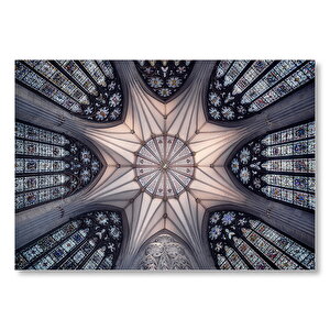 Katedral Tavanı Mimari İşlemeler Mdf Ahşap Tablo 50x70 cm