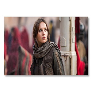 Starwars Jyn Erso Mdf Ahşap Tablo 25x35 cm