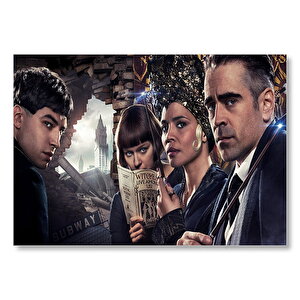 Fantastik Canavarlar Colin Farrel Ezra Miller Mdf Ahşap Tablo 35x50 cm
