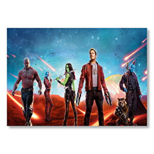 Guardians Of The Galaxy Vol 2 Kahramanlar Ve Meteorlar Mdf Ahşap Tablo 25x35 cm
