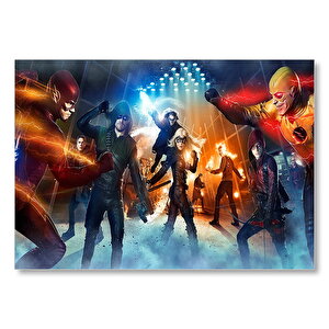 Legends Of Tomorrow Tüm Kahramanlar Mdf Ahşap Tablo 25x35 cm