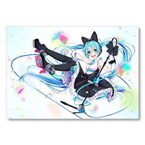 Anime Vokalist Kız Mdf Ahşap Tablo 25x35 cm