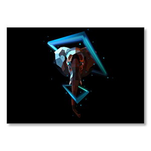 Fil Low Poly Workart Mdf Ahşap Tablo 25x35 cm