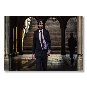 John Wick 2 Keanu Reeves Yaralı Mdf Ahşap Tablo 35x50 cm