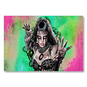 Suicide Squad Cara Delevigne Mdf Ahşap Tablo 50x70 cm