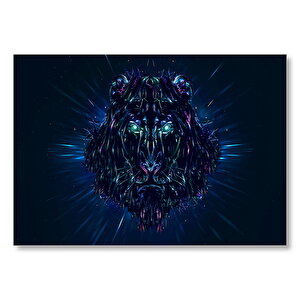 Aslan Dijital Artwork Mdf Ahşap Tablo 50x70 cm